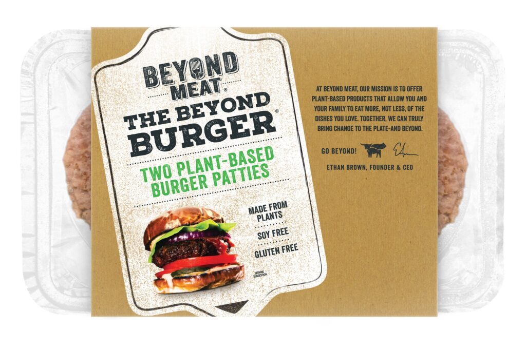 plant-based burger container