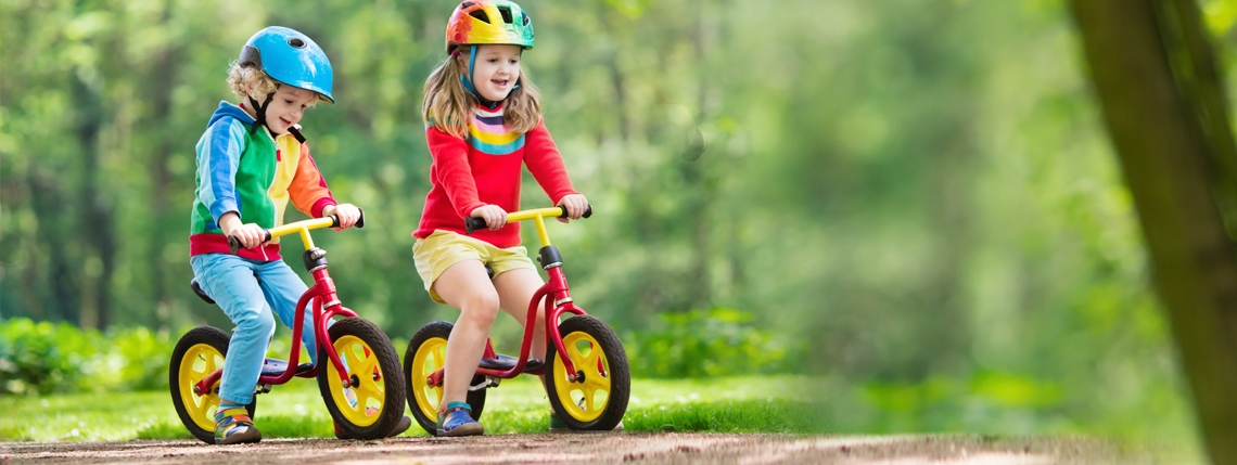 Toddlers outdoors