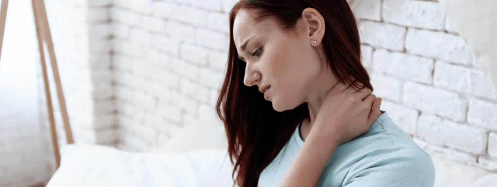 A woman in chronic pain