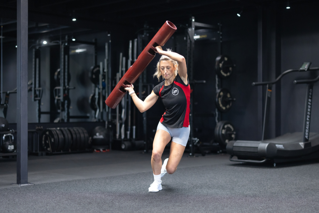 strong woman workout using ViPR