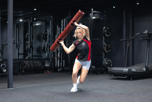 strong woman workout using ViPR