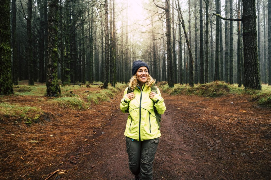 walking in the forest