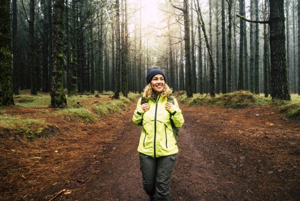 walking in the forest