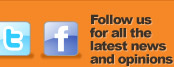 Follow us on Twitter and Facebook
