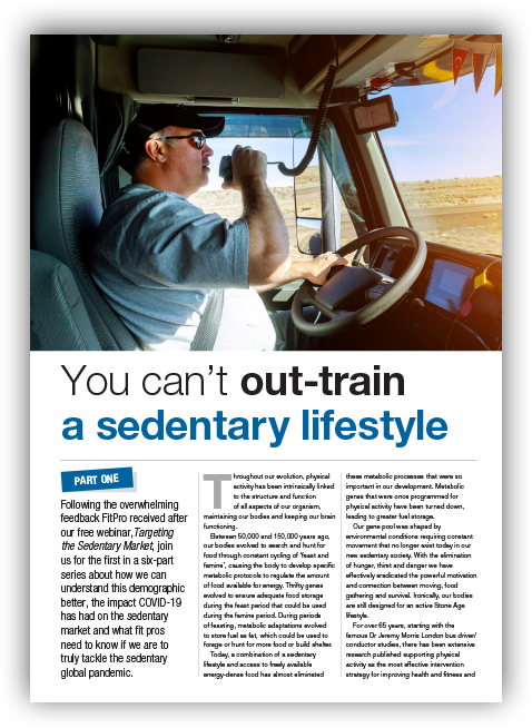 sedentary lifestyle article in magazine