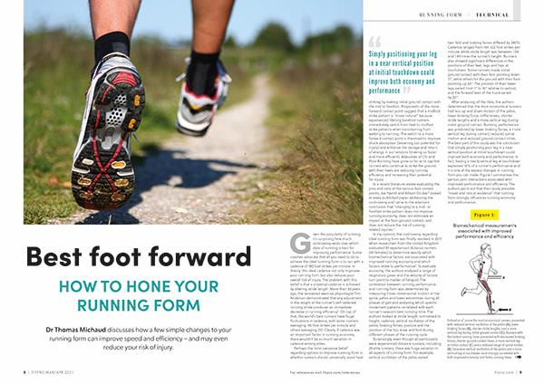 running form article in magazine