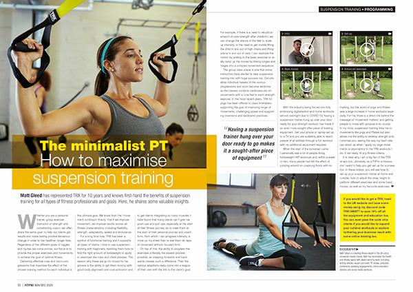 How to maximise suspension training article in magazine